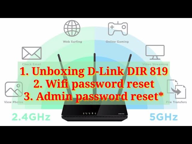 D-Link DIR 819 router Unboxing | Wifi ID & Password reset | Admin password reset | latest technology