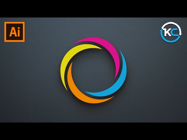 Circle Logo Design in illustrator | KavuCreative