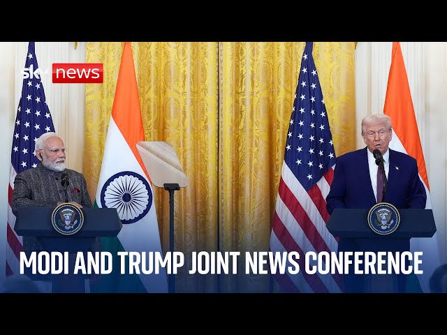 President Trump and Prime Minister Modi hold a joint news conference in Washington