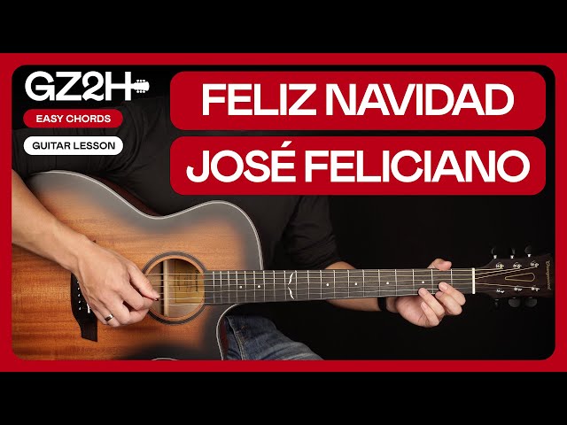 Feliz Navidad Guitar Tutorial - José Feliciano Guitar Lesson |Easy Chords + Lead Guitar|