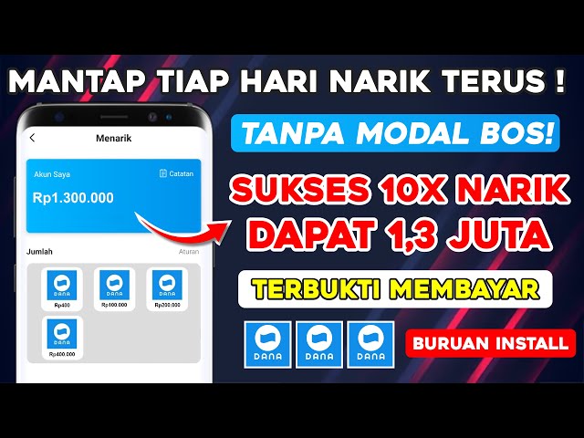 APLIKASI PENGHASIL DANA 2025 TERBUKTI MEMBAYAR - CARA MENGHASILKAN UANG DARI INTERNET