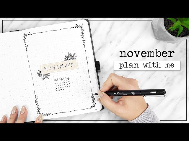 PLAN WITH ME // November Bullet Journal Setup + Q&A