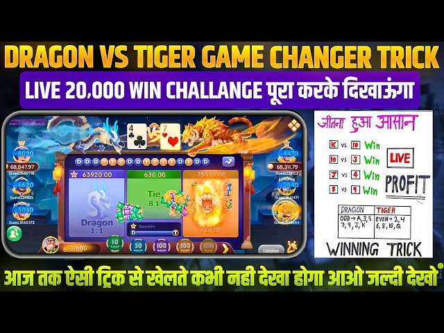 Dragon vs Tiger | Dragon Vs Tiger Game Trick | Dragon Vs Tiger 2025 Best Winning Trick