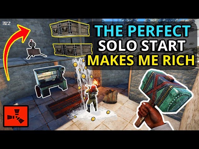 THIS PERFECT RUST SOLO START MADE ME RICH! - RUST SOLO Part 1