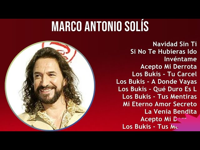 Marco Antonio Solís 2024 MIX Nuevas Canciones - Navidad Sin Ti, Si No Te Hubieras Ido, Invéntame...