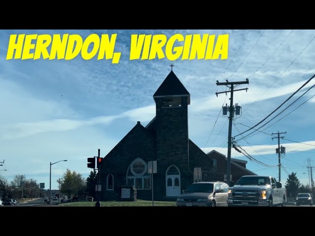 Driving around Herndon, Virginia