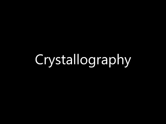 Materials Science - Crystallography