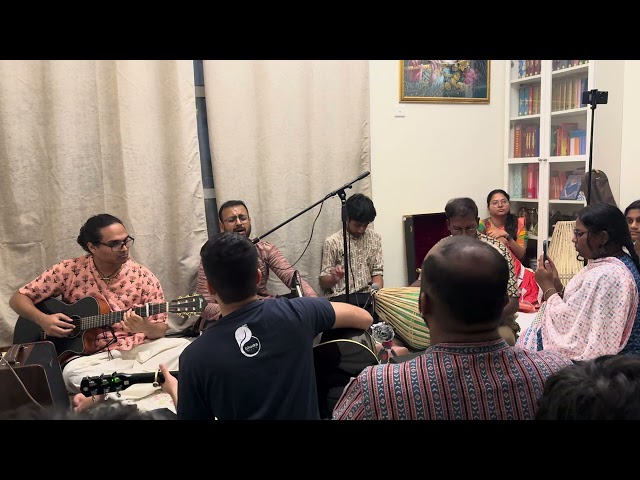 “Soul-Stirring Kirtan: Saugato Prabhu’s Melodious Devotional Offering”