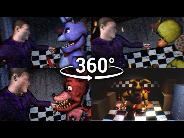 360°| FNAF3 Mini Game Compilation - Animatronic Perspective View [SFM] (VR Compatible)