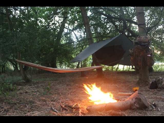 Solo Wildcamp - Zebra billy, DD 3x3, Fire lighting and Thai curry (July 2014)