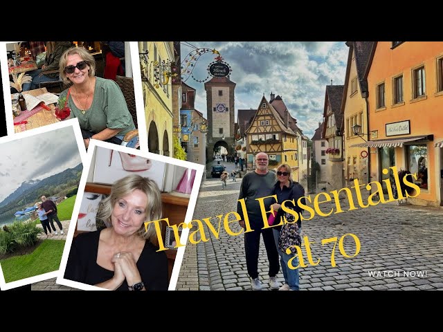 🌍 Europe Travel Essentials at 70: Walking Cobblestones, Packing Light & All-Day Makeup Tips! 🚆💄