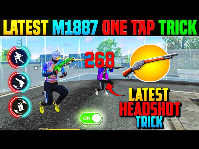 Shotgun Headshot Trick 2025 | M1887 Headshot Trick | Free Fire Me Headshot Kaise Mare | Khuni Gamers