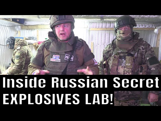 Inside Secret Russian Army Explosives Lab | Ukraine War Frontline