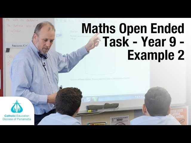 Maths Open Ended Task - Year 9 Example 2