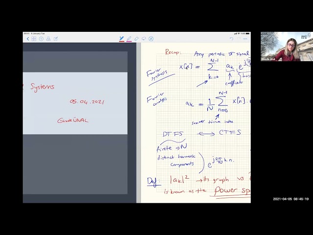 BLG354E - Signals & Systems for Computer Engineering Week 6