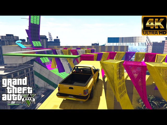 GTA5 Online parkour - Firebolt ASP Boost Skill Test Gameplay