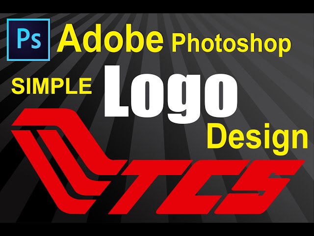 Adobe Photoshop 4th TCS Simple Logo Design