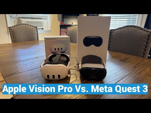 Apple Vision Pro vs. Meta Quest 3 Full Comparison - Design, Comfort, OS, Gaming, Movies, 3D + More!