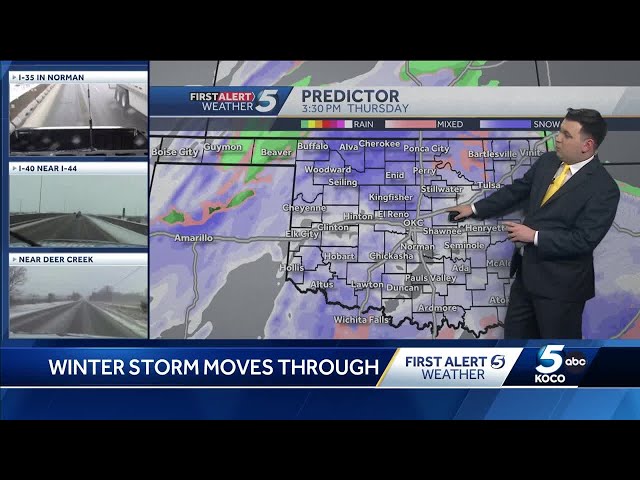 Noon Oklahoma winter weather and snow update