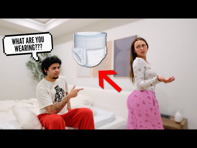 Wearing A DIAPER To Bed To See My Fiance's Reaction! *HILARIOUS*