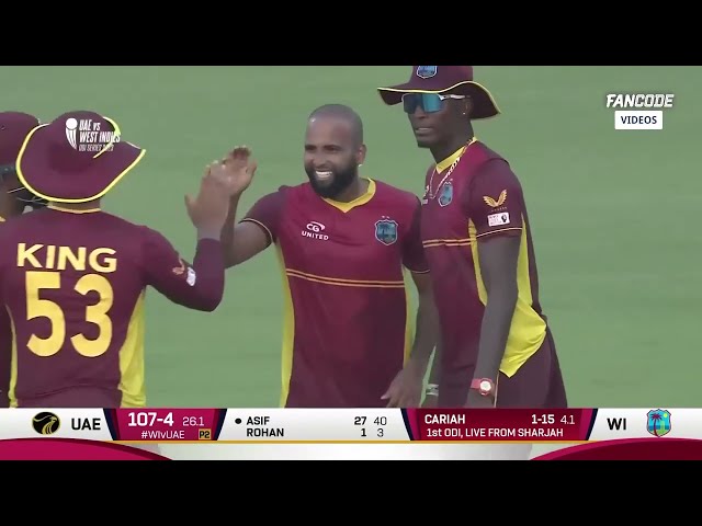 UAE vs West Indies | 1st ODI Highlights | Streaming LIVE on FanCode