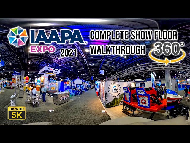 IAAPA Expo 2021 Complete Walkthrough of the Entire Show Floor 5K VR 360 2021 11 19