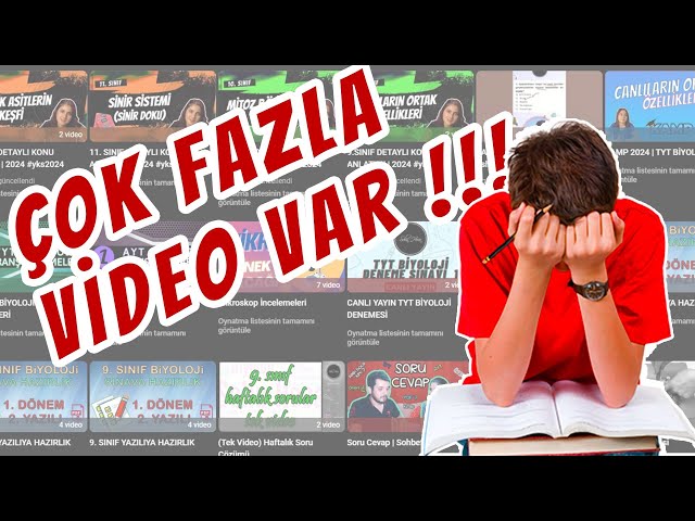 Hangi Videoları İzlemeliyim? | 650+ VİDEO !! | Biyoloji Ders Notları Kitabı