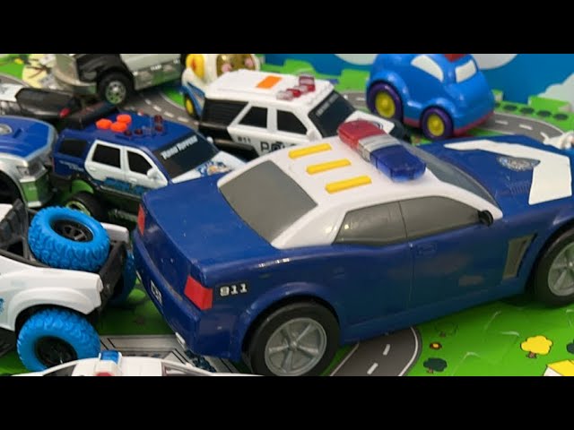 Police Car Toys in Action 🚓 | Live with Lights & Sirens!