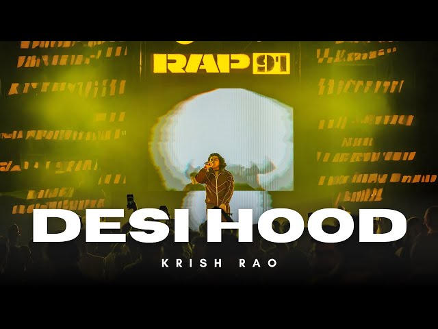 Krish Rao - Desi Hood | Live Performance |  Spotify RAP91