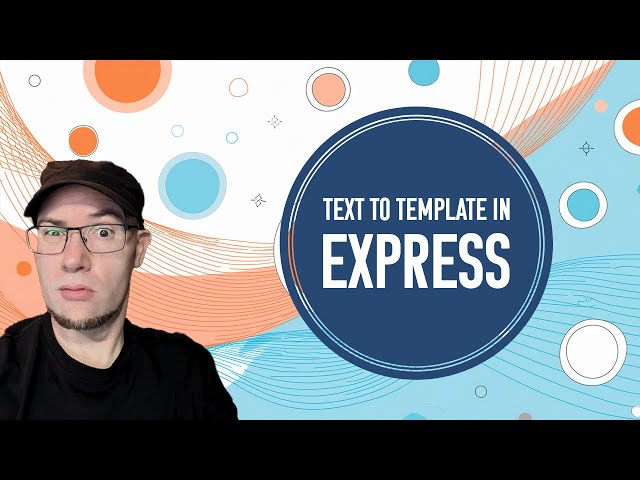 Text to Template in Express