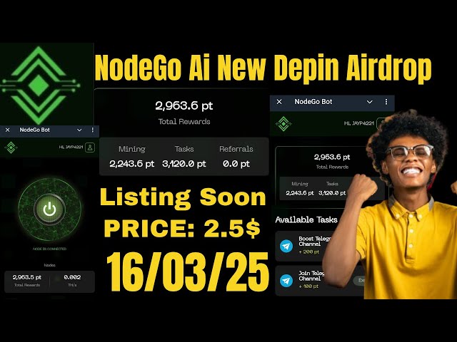 NodeGo Ai Airdrop - Run Node and Earn Rewards - Join Early Phase || Each Miner $ 200 Confirm Airdrop