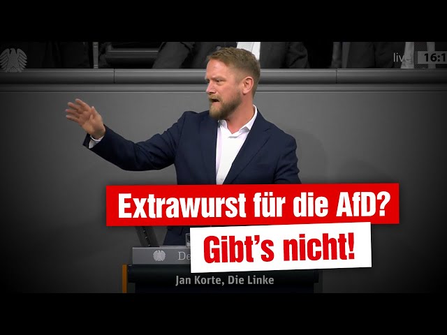 Extrawurst für die AfD? Gibt's nicht!