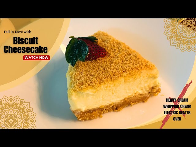 No-Bake ബിസ്കറ്റ് Cheesecake |No Heavy Cream,No Beater, Budget-Friendly|മലയാളം|English| தமிழ்|हिन्दी