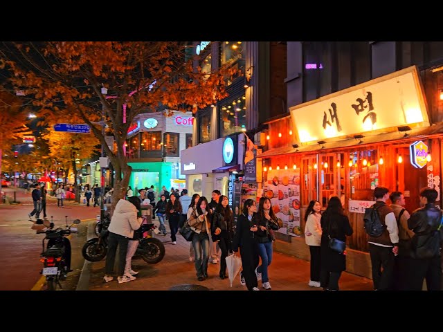 Seoul KOREA - Hongdae Shopping Streets 2024 Walking Tour