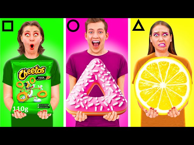 Geometric Shape Food Challenge | Funny Situations by TeenTeam Challenge