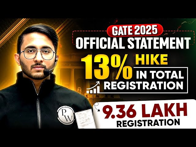 GATE 2025 | IIT Roorkee Official Statement? | Registration Increased Or Decreased ?