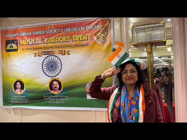 #Ms Ranju Prasad IPoS(Retd) Ex CPMG HR President Basant Girija Shree Society Regd Delhi#republicday#