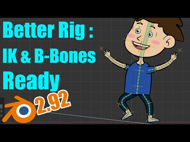 Inverse Kinematics Grease Pencil Rig with Rigify & Bendy Bones