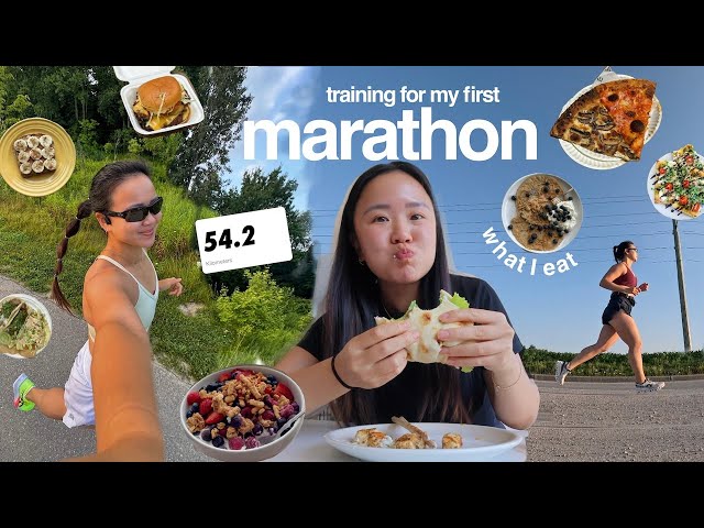 what I eat in a week marathon training | how i stopped hating running, my running journey & new diet