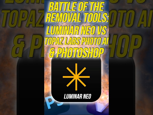 Battle of the Removal Tools: Luminar Neo vs Topaz Labs Photo Ai & Photoshop!