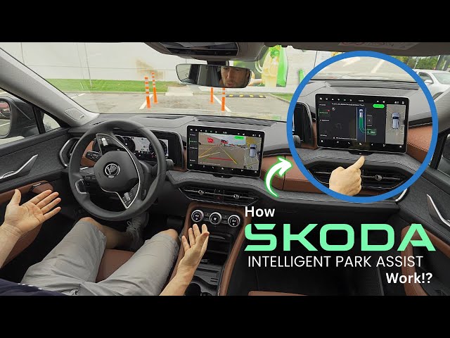 2025 Skoda Kodiaq Self-Park Assist in Action!