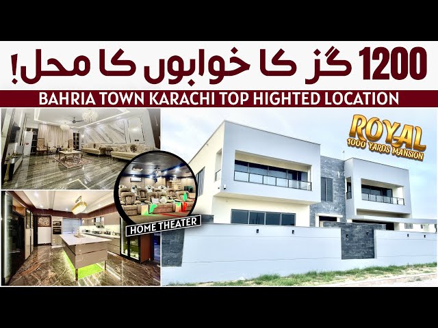 LUXURY FURNISHED 1000 YARDS Villa of Bahria Town Karachi | ALI VILLA Facing