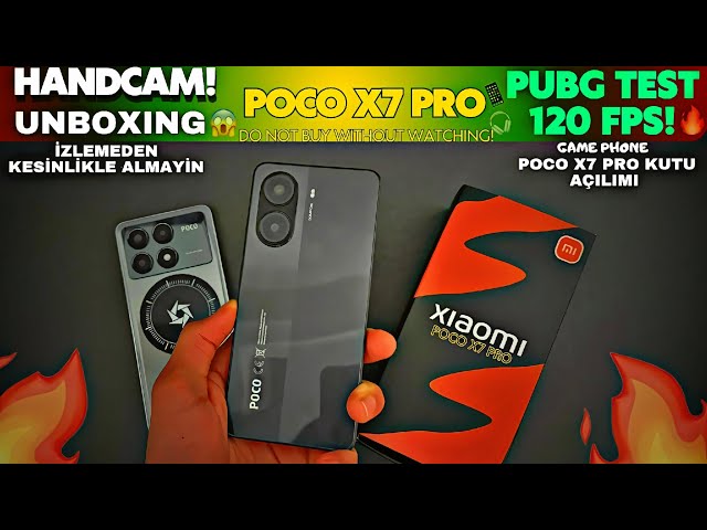 POCO X7 PRO UNBOXING PUBG TEST 120 FPS HDR LEGENDARY DEVICE!😱🔥