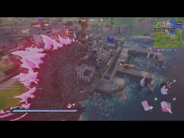 I GOT TO PLAY AS GODZILLA BOSS (Again)(Fortnite)(Solo)