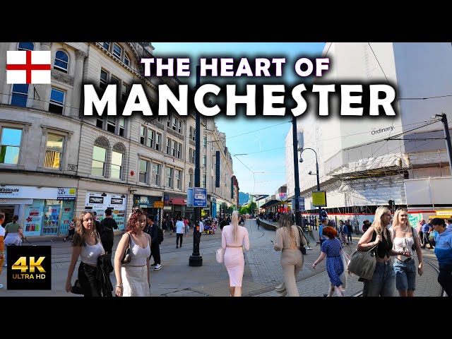 Manchester City Centre in UK 🇬🇧 Walking Tour