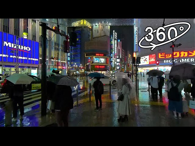 Test Video on a Rainy Day @Shinjuku, Tokyo, Japan【雨の新宿 / 高画質360度VR映像】