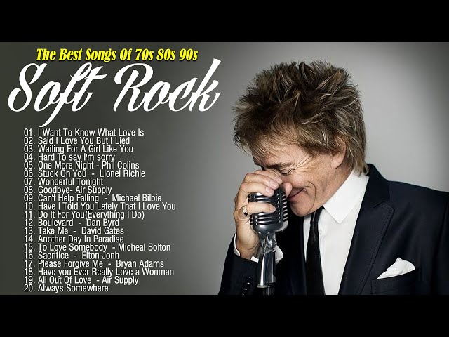 Soft Rock Playlist Greatest Hits 😘 Rod Stewart, Eric Clapton, Lobo, Bread,Journey, Enya, John Denver