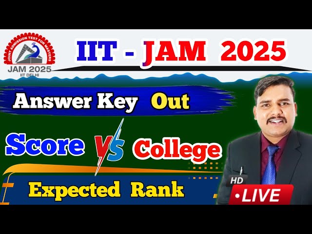 Score vs rank of iit jam 2025 | iit jam cut off 2025 by pk sir motivator