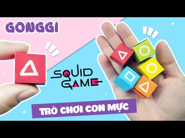 DIY Squid Game Gonggi / How to make Squid Game Gongi / DIY Paper Crafts Origami Fidgets