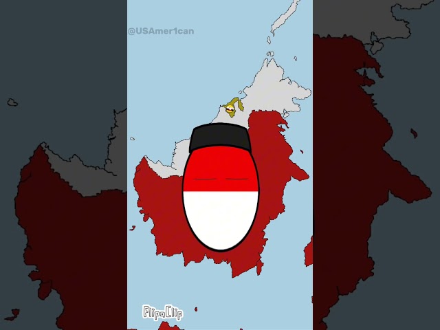 Indonesia EAS Alarm 1950 🇮🇩 Countryballs Animation | #2024 #animation #countryballs #shorts #e